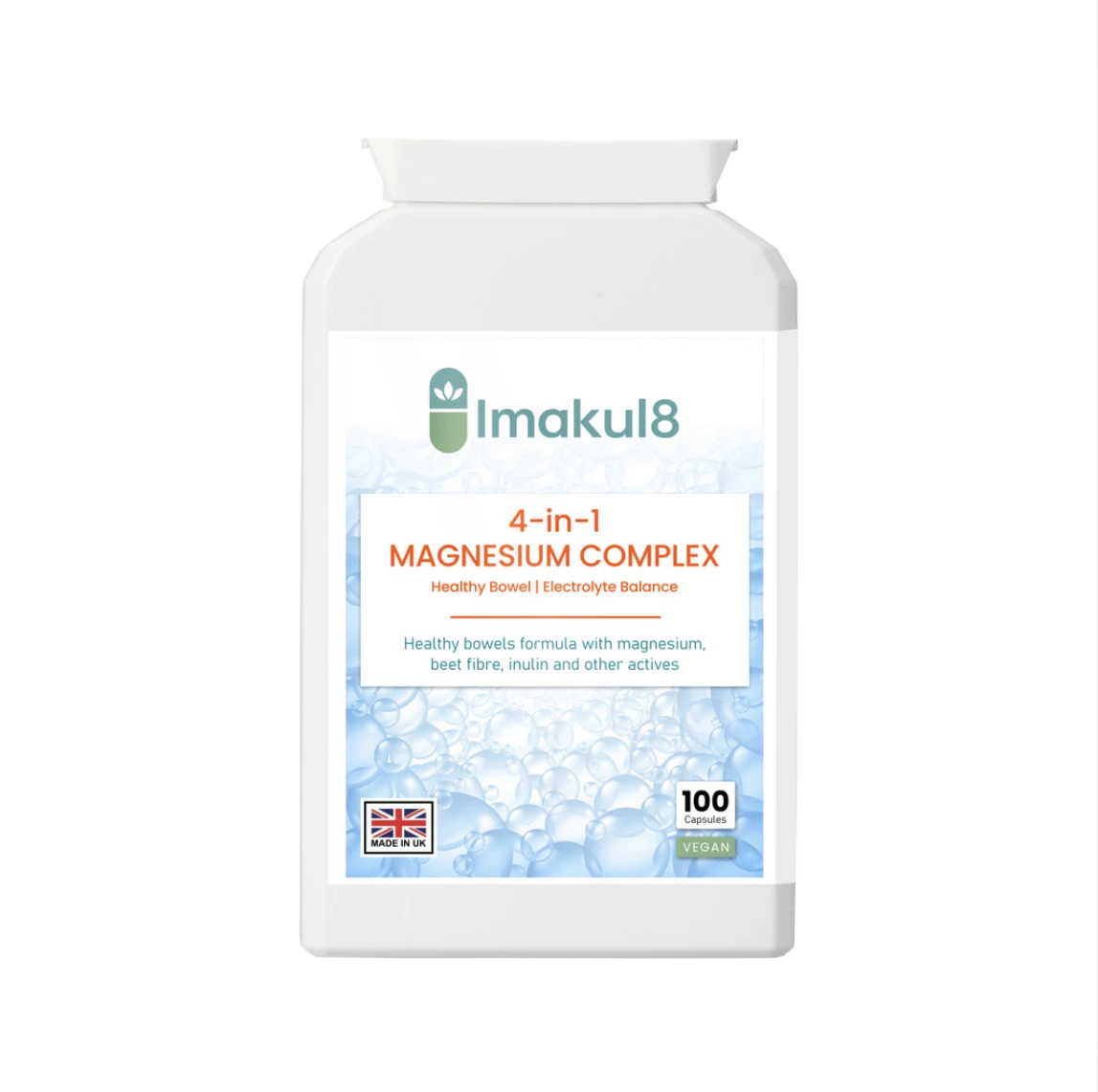 4-in-1 Magnesium complex – Energy & Bowel Hydration Formula with Sugar Beet Fibr
